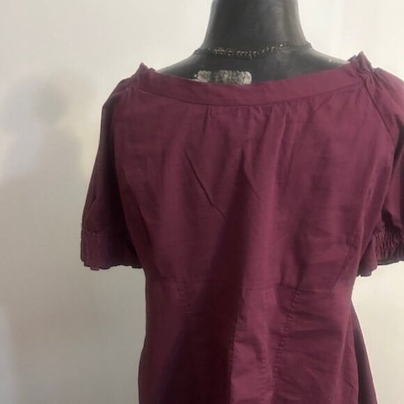 Ashley Stewart Burgundy off the shoulder top, size 2X - Picture 3 of 4